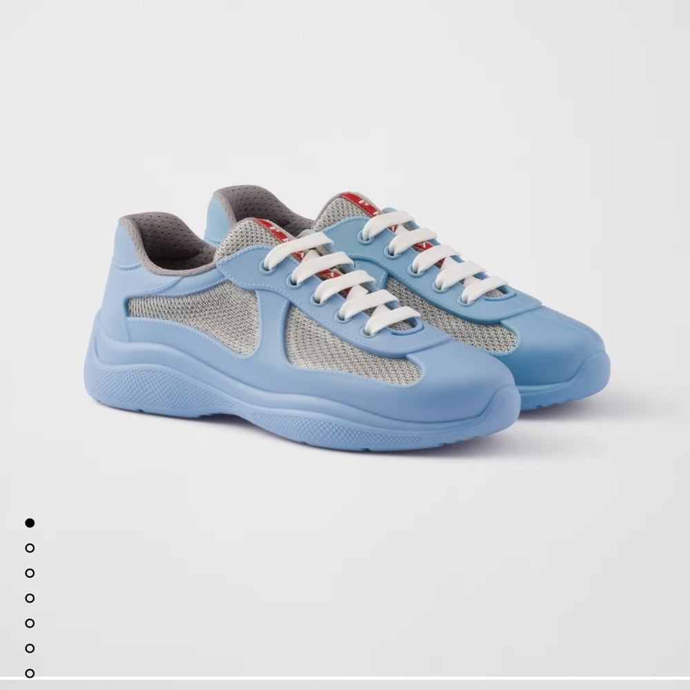 Prada America's Cup Soft rubber and bike fabric sneakers